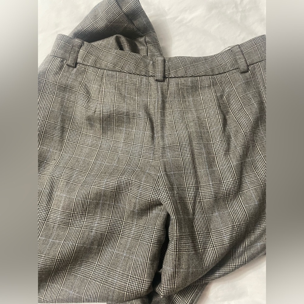 J Crew Italian Wool Herringbone Wide Leg Pants Trousers - Picture 13 of 16
